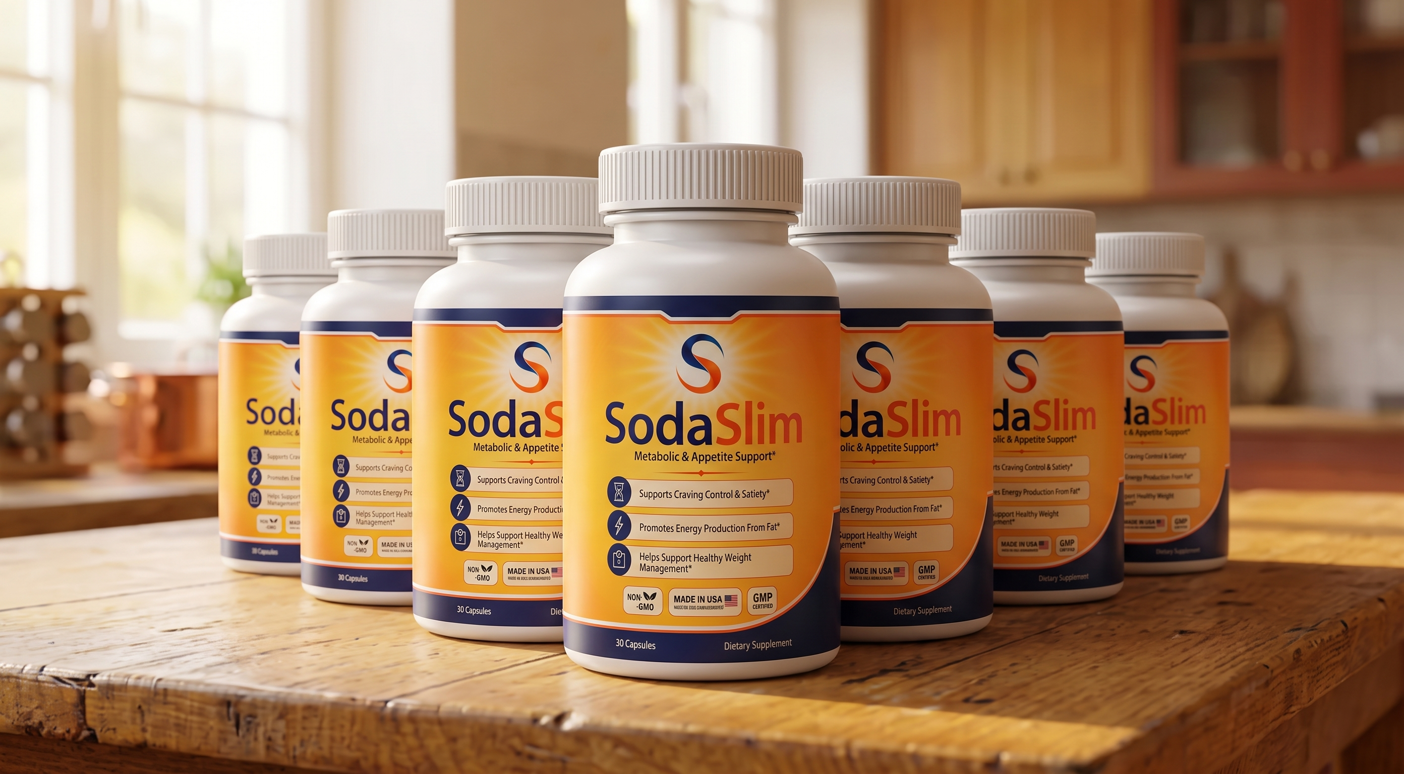 Six tubs of SodaSlim — the full 6-month supply