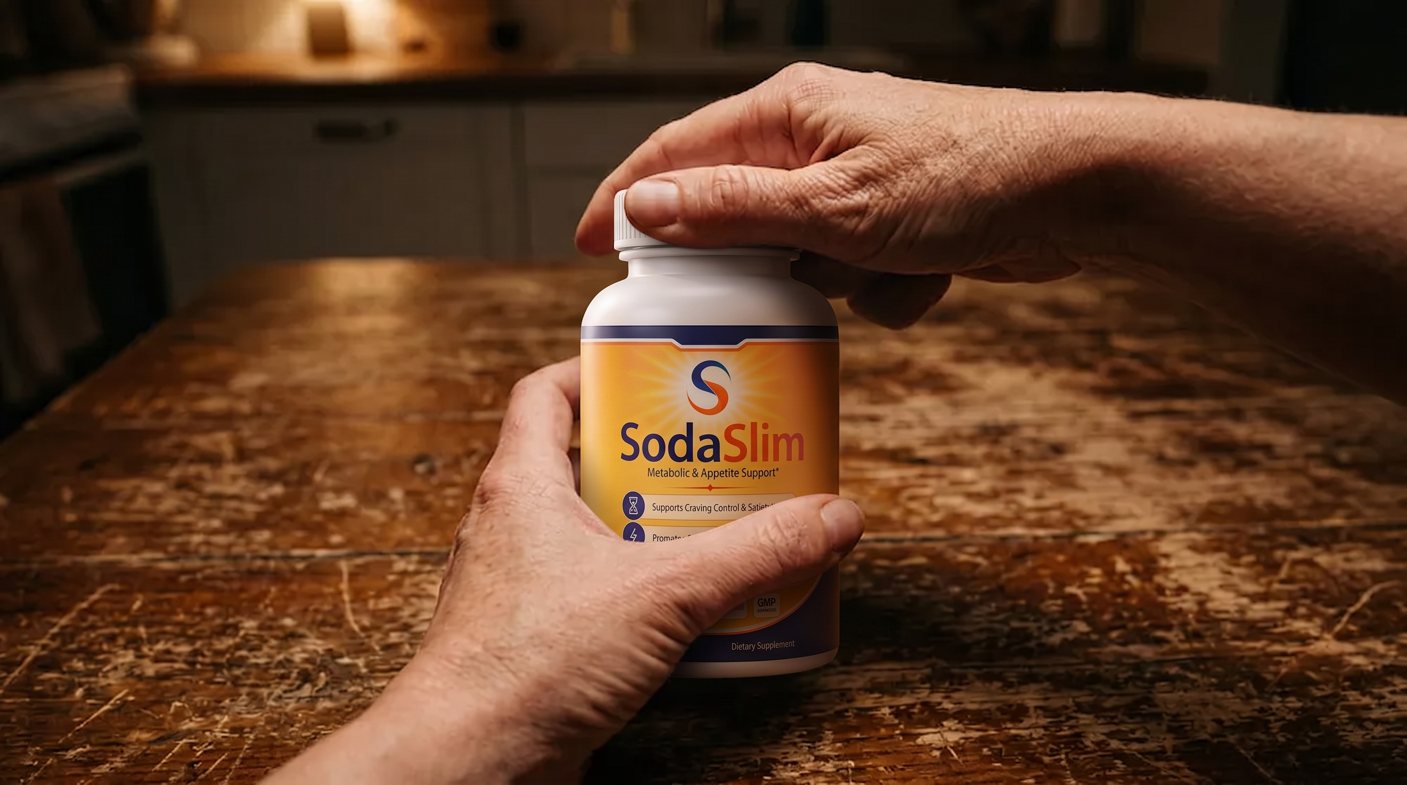 Holding the SodaSlim tub